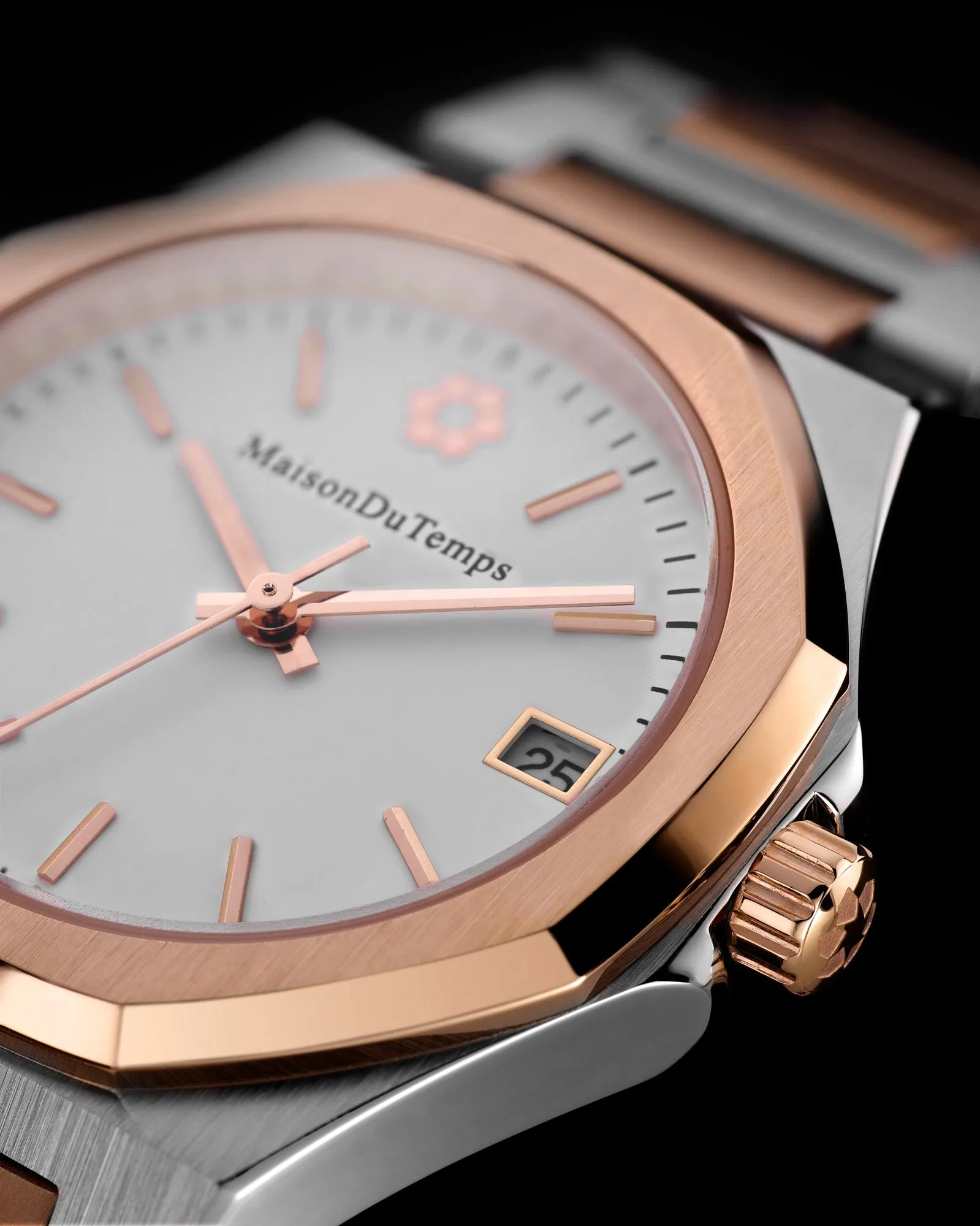 MTGamma Femme Blanc Acier Doré Rose - Image 3