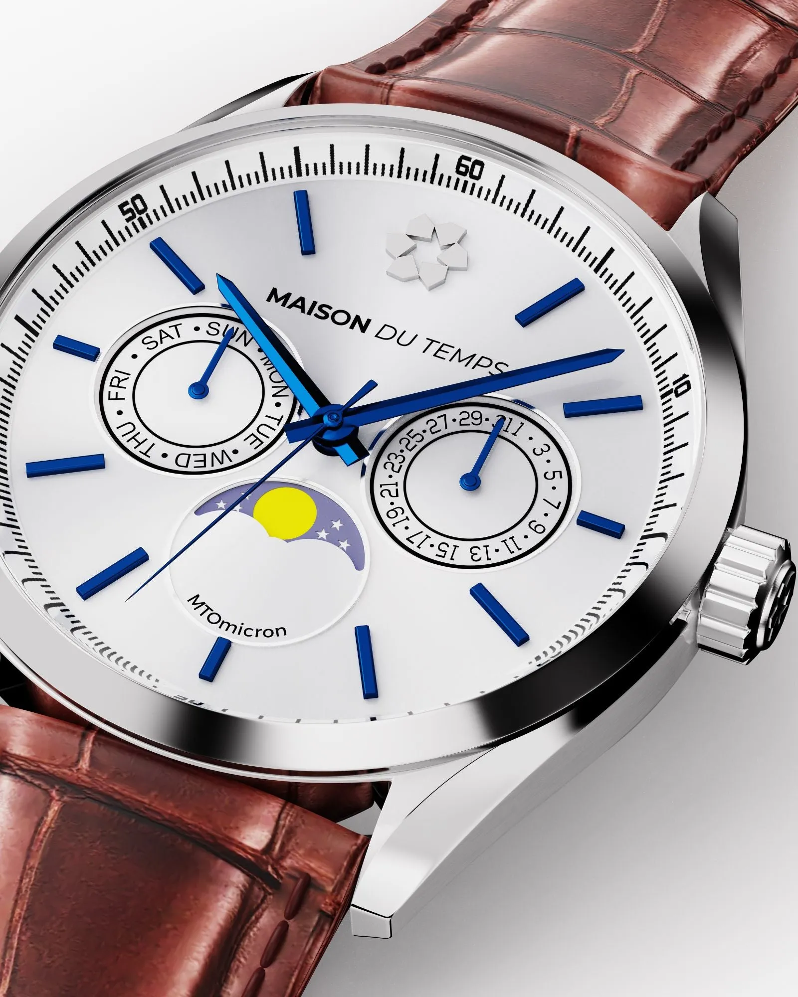MTOmicron MoonPhase Blanc Acier - Image 3