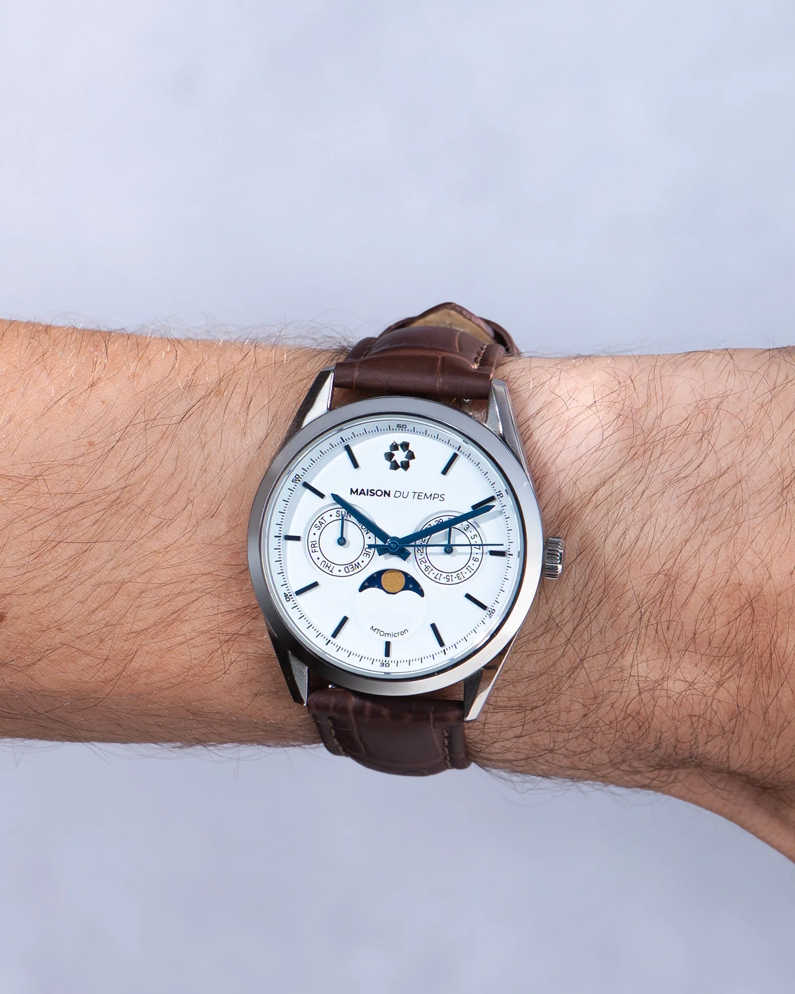 MTOmicron MoonPhase Blanc Acier - Image 2