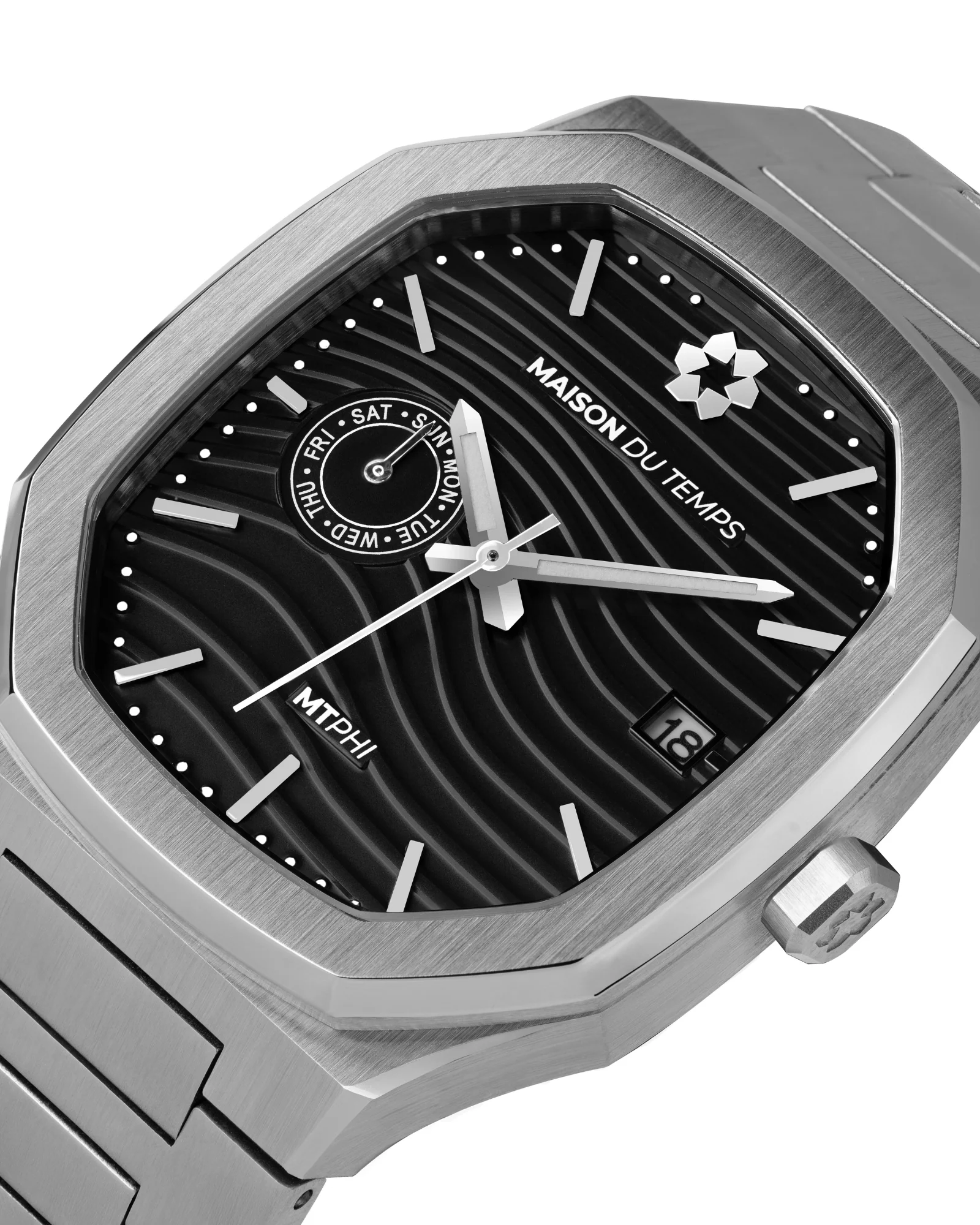 MTPhi Day-Date Noir Acier - Image 2
